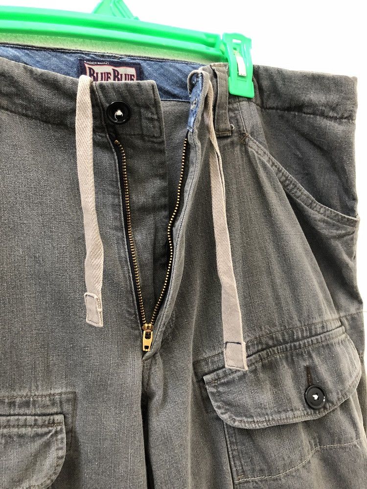 Blue Blue Japan × Indigo Blue Blue Japan Drawstring Waist Hem Cargo Trouser Pant Size US 32 / EU 48 - 6 Thumbnail