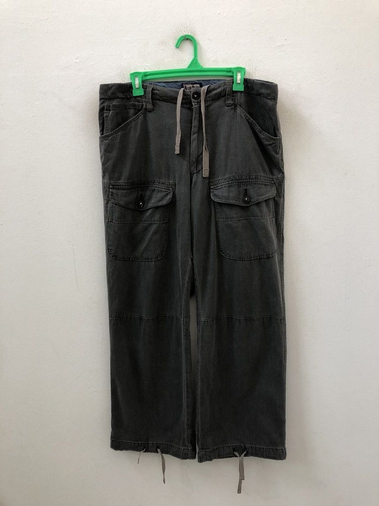 Blue Blue Japan × Indigo Blue Blue Japan Drawstring Waist Hem Cargo Trouser Pant Size US 32 / EU 48 - 2 Thumbnail