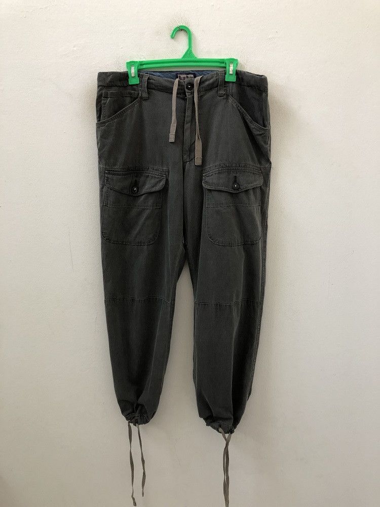 Blue Blue Japan Drawstring Waist Hem Cargo Trouser Pant