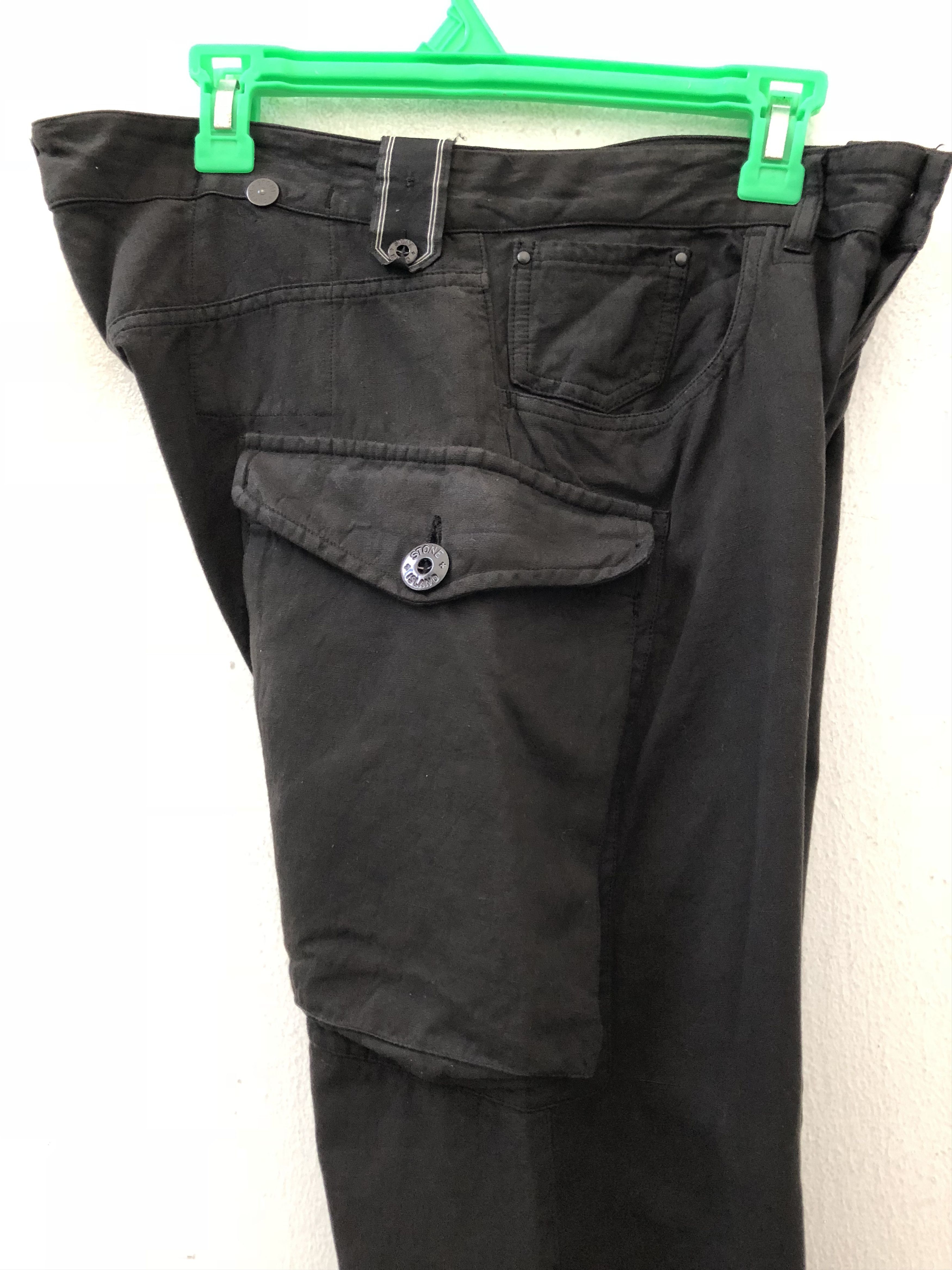Stone Island 👉🔥Stone Island Black Cargo Trouser Pant Size US 32 / EU 48 - 10 Thumbnail