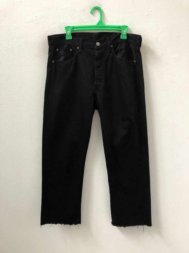 Japanese Brand × Orslow Orslow Japan Super Black Cropped Denim Jeans Size US 34 / EU 50 - 1 Thumbnail