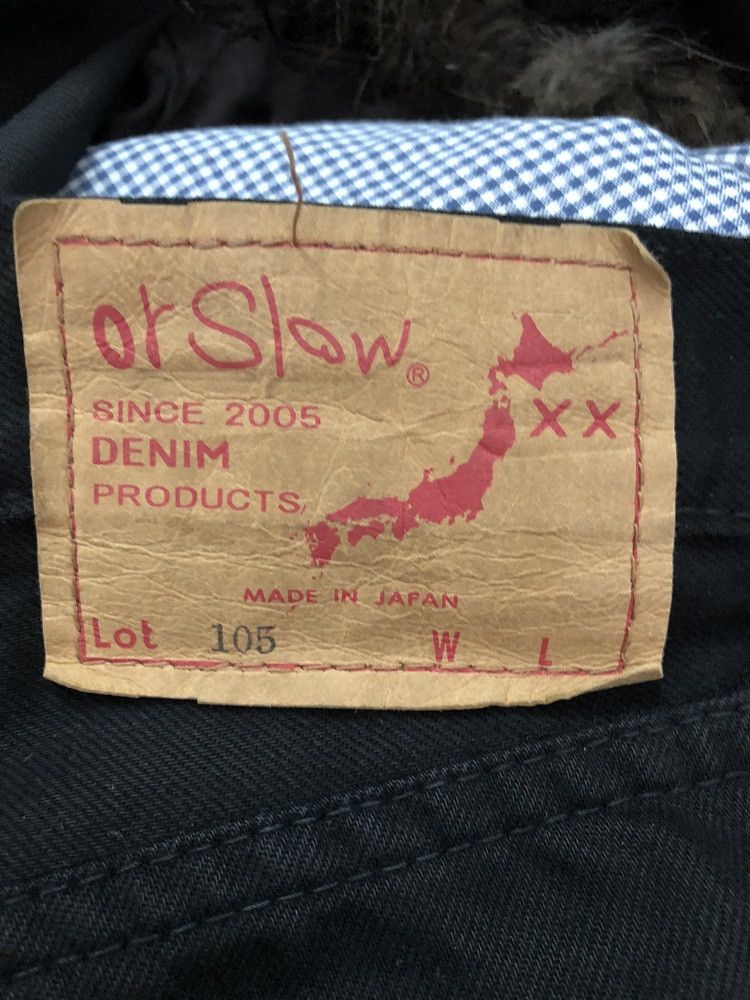 Japanese Brand × Orslow Orslow Japan Super Black Cropped Denim Jeans Size US 34 / EU 50 - 12 Thumbnail