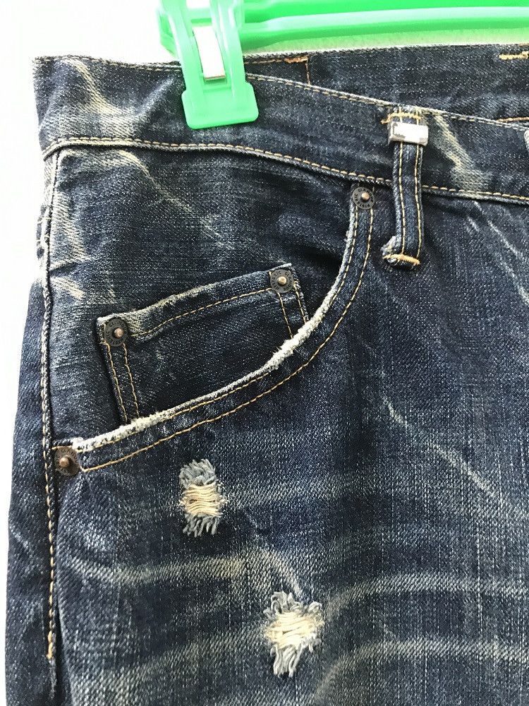 Vintage HG Rips Stone Wash Cargo Denim Cropped