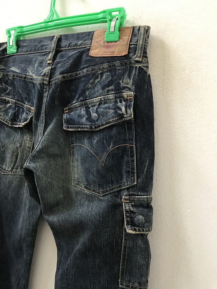 Vintage HG Rips Stone Wash Cargo Denim Cropped