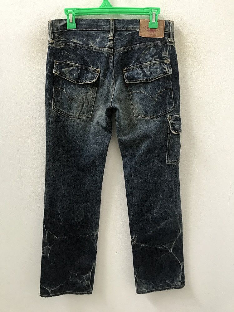 Vintage HG Rips Stone Wash Cargo Denim Cropped