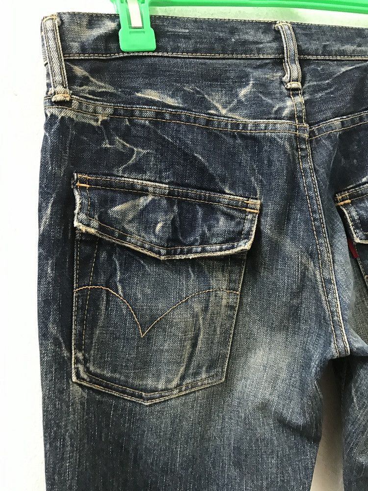 Vintage HG Rips Stone Wash Cargo Denim Cropped