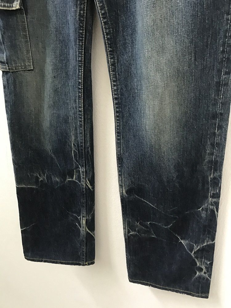 Vintage HG Rips Stone Wash Cargo Denim Cropped