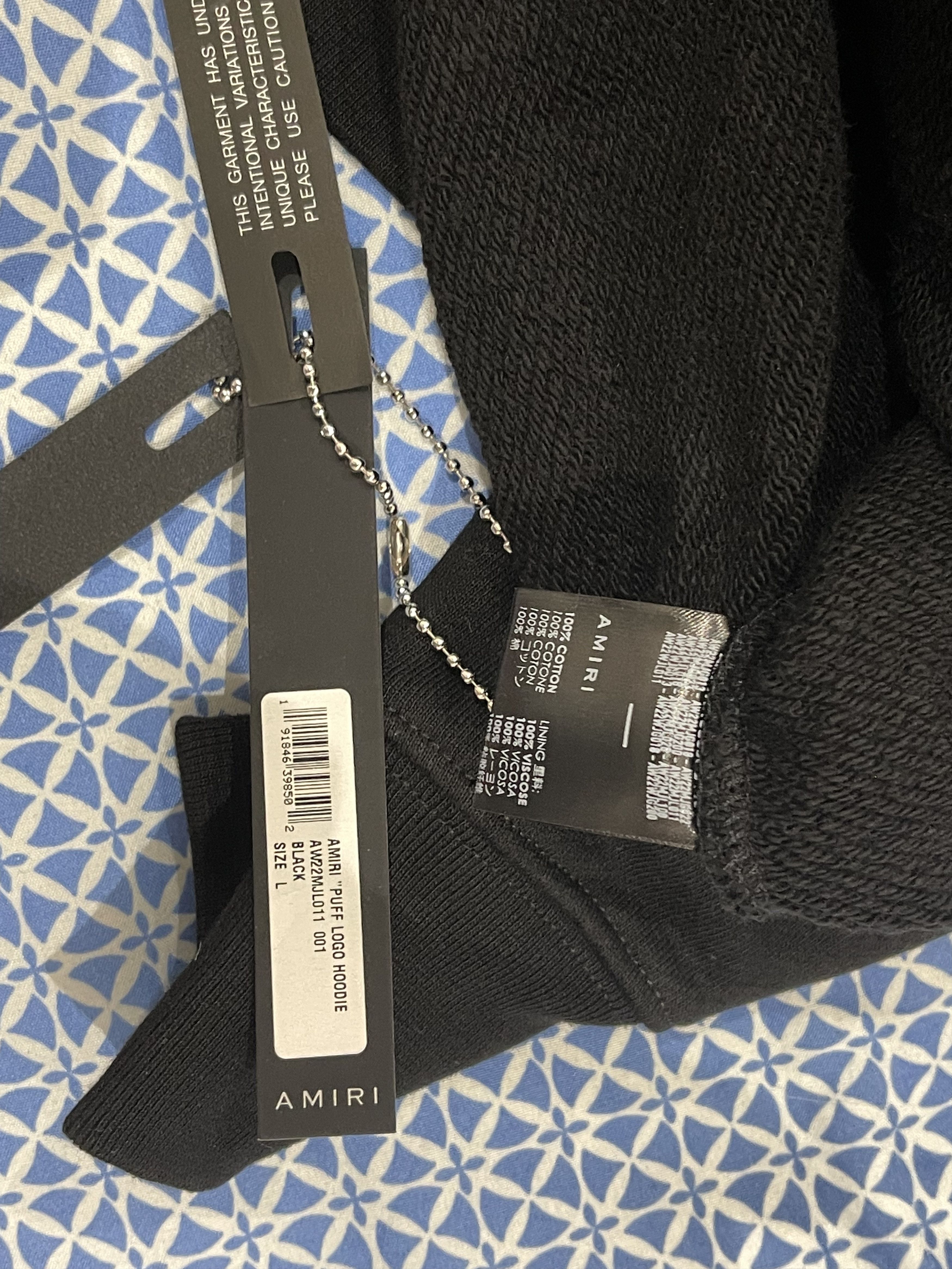 Amiri Amiri Puff Logo Hoodie Size US L / EU 52-54 / 3 - 6 Thumbnail