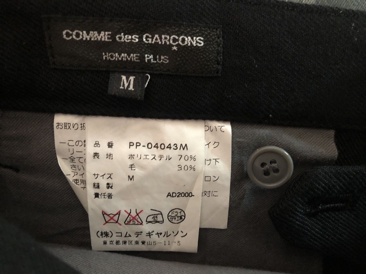 Comme des Garcons Homme Plus 2000 CDGHP AD2000 Adjustable Waist Black Trouser Size US 31 - 10 Thumbnail