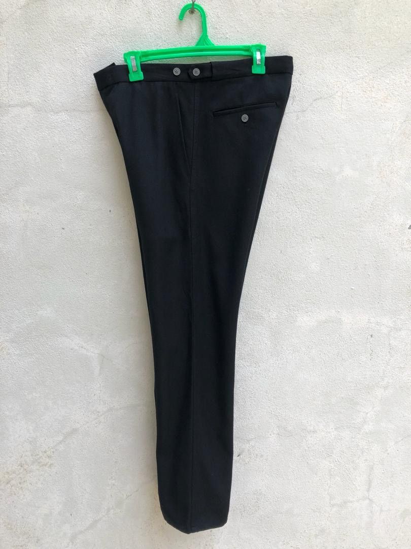 Comme des Garcons Homme Plus 2000 CDGHP AD2000 Adjustable Waist Black Trouser Size US 31 - 8 Thumbnail