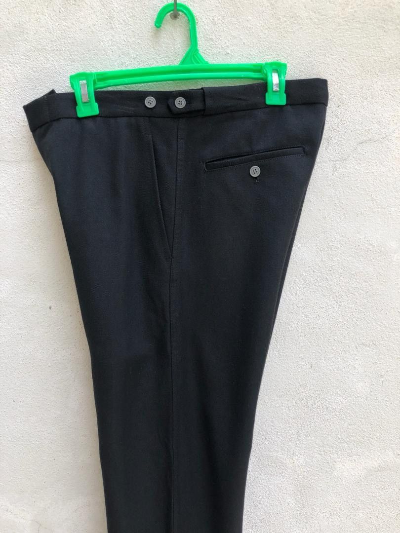 Comme des Garcons Homme Plus 2000 CDGHP AD2000 Adjustable Waist Black Trouser Size US 31 - 9 Thumbnail