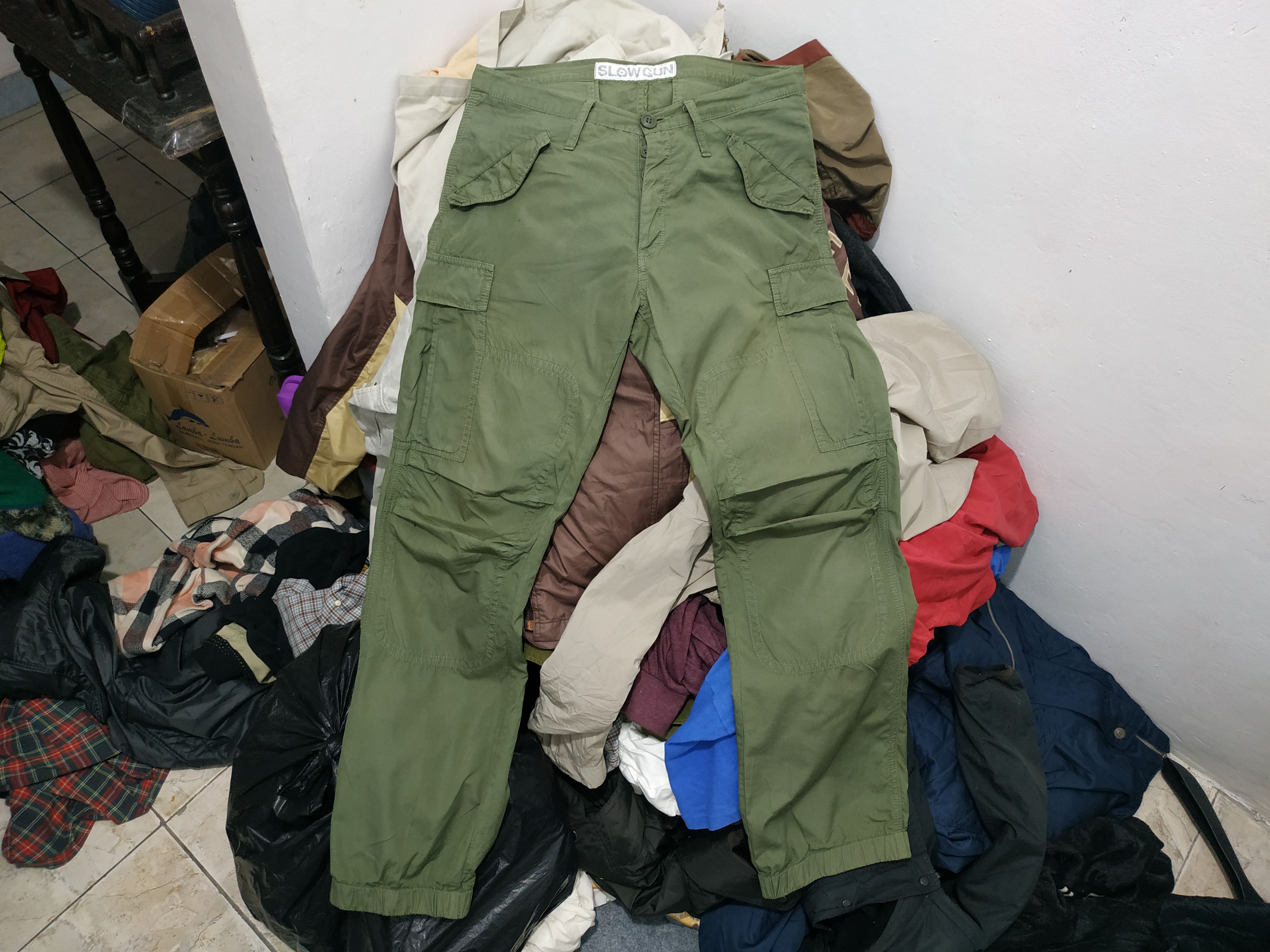 Japanese Brand Made In Japan Slow Gun Parachute Multipocket Cargo Pants Size US 32 / EU 48 - 7 Thumbnail