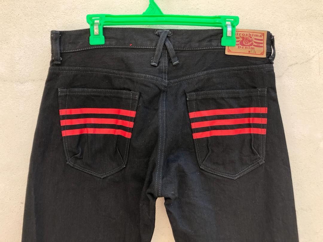 Blackmeans Chapter II Renunciation Of War Redline Selvedge Black Denim Size US 33 - 2 Thumbnail