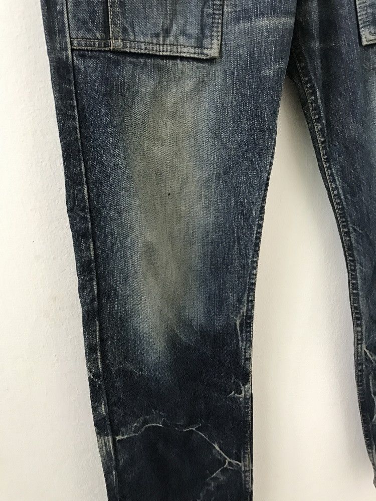 Hysteric Glamour × Japanese Brand Vintage HG Made in Japan Stone Wash Rips Denim Bush Pant Size US 30 / EU 46 - 5 Thumbnail