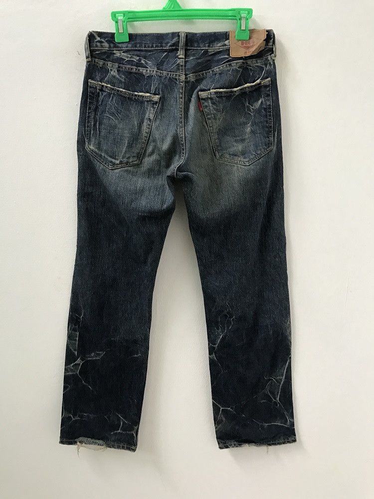 Hysteric Glamour × Japanese Brand Vintage HG Made in Japan Stone Wash Rips Denim Bush Pant Size US 30 / EU 46 - 9 Thumbnail