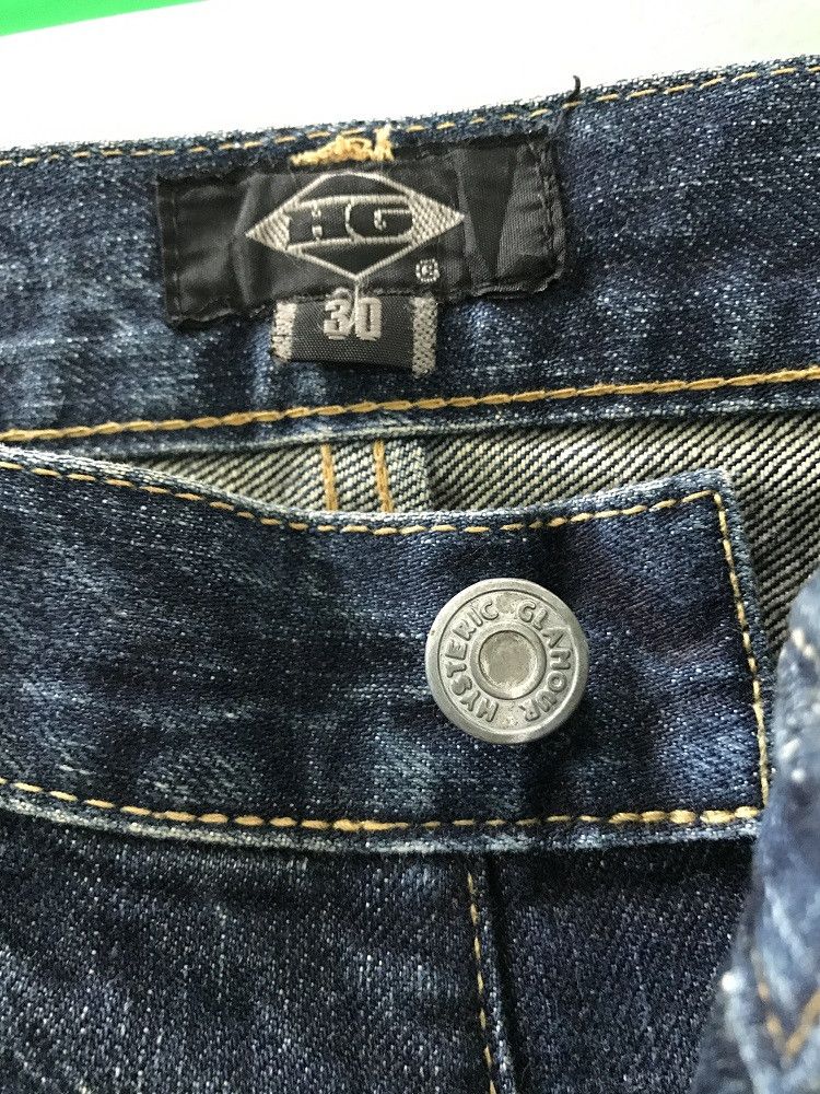 Hysteric Glamour × Japanese Brand Vintage HG Made in Japan Stone Wash Rips Denim Bush Pant Size US 30 / EU 46 - 3 Thumbnail