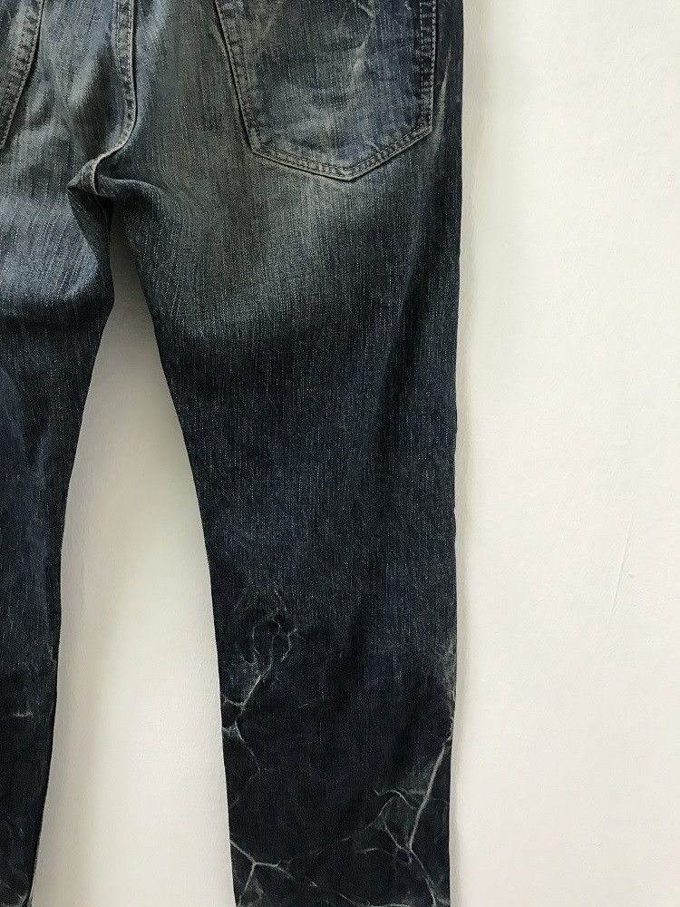 Hysteric Glamour × Japanese Brand Vintage HG Made in Japan Stone Wash Rips Denim Bush Pant Size US 30 / EU 46 - 14 Thumbnail