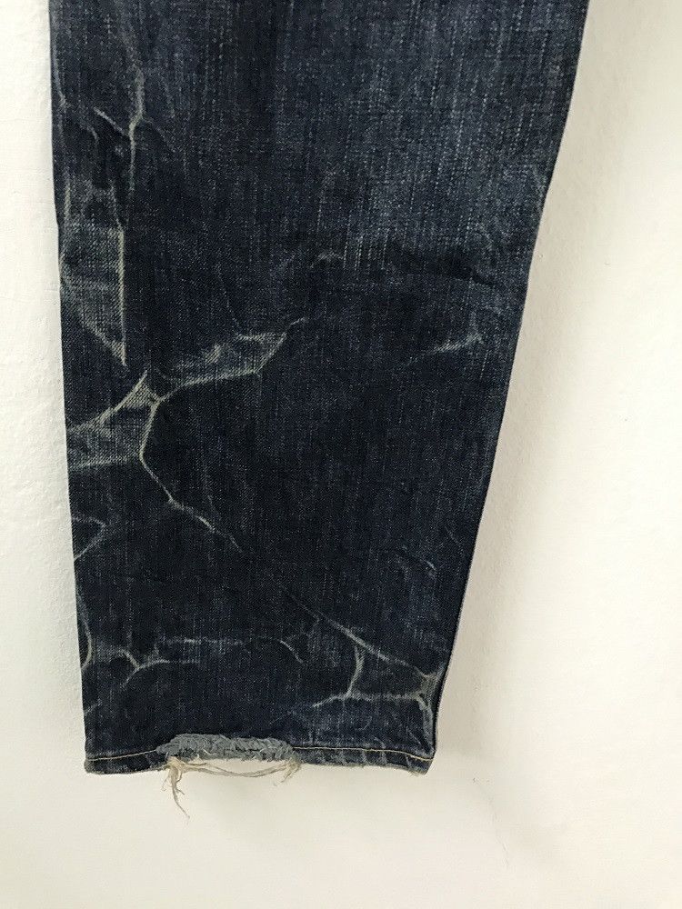 Hysteric Glamour × Japanese Brand Vintage HG Made in Japan Stone Wash Rips Denim Bush Pant Size US 30 / EU 46 - 13 Thumbnail