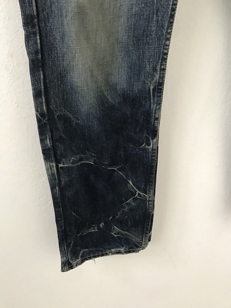 Hysteric Glamour × Japanese Brand Vintage HG Made in Japan Stone Wash Rips Denim Bush Pant Size US 30 / EU 46 - 6 Thumbnail