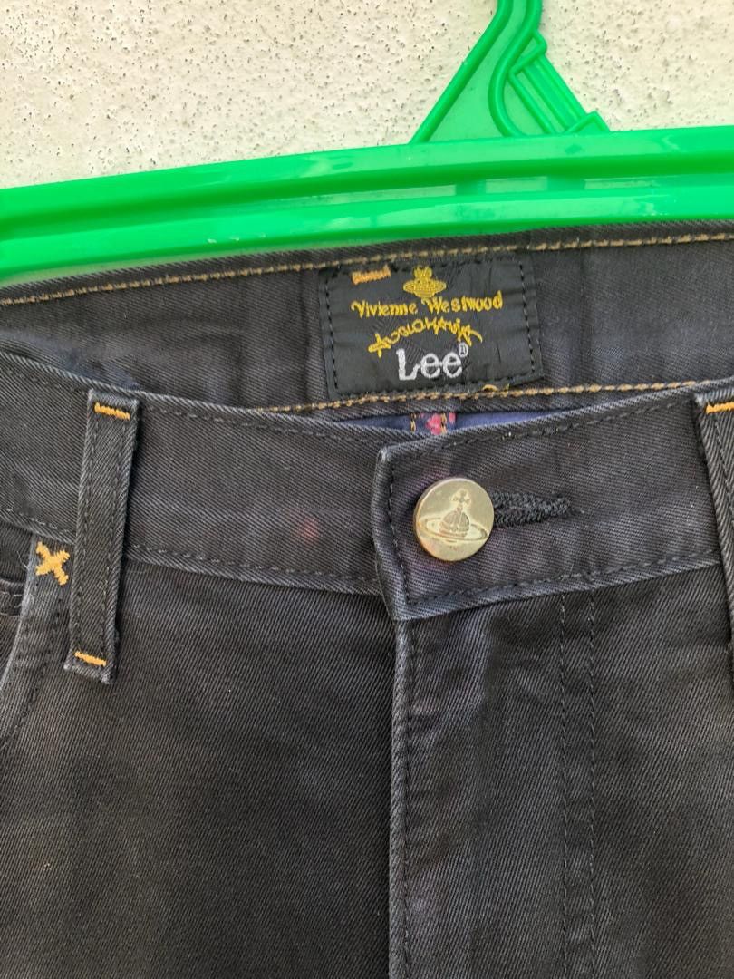 Vivienne Westwood VW X Lee Black Cotton Pant Size US 31 - 4 Thumbnail