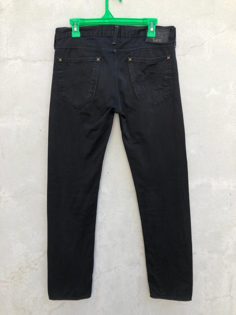 Vivienne Westwood VW X Lee Black Cotton Pant Size US 31 - 10 Thumbnail