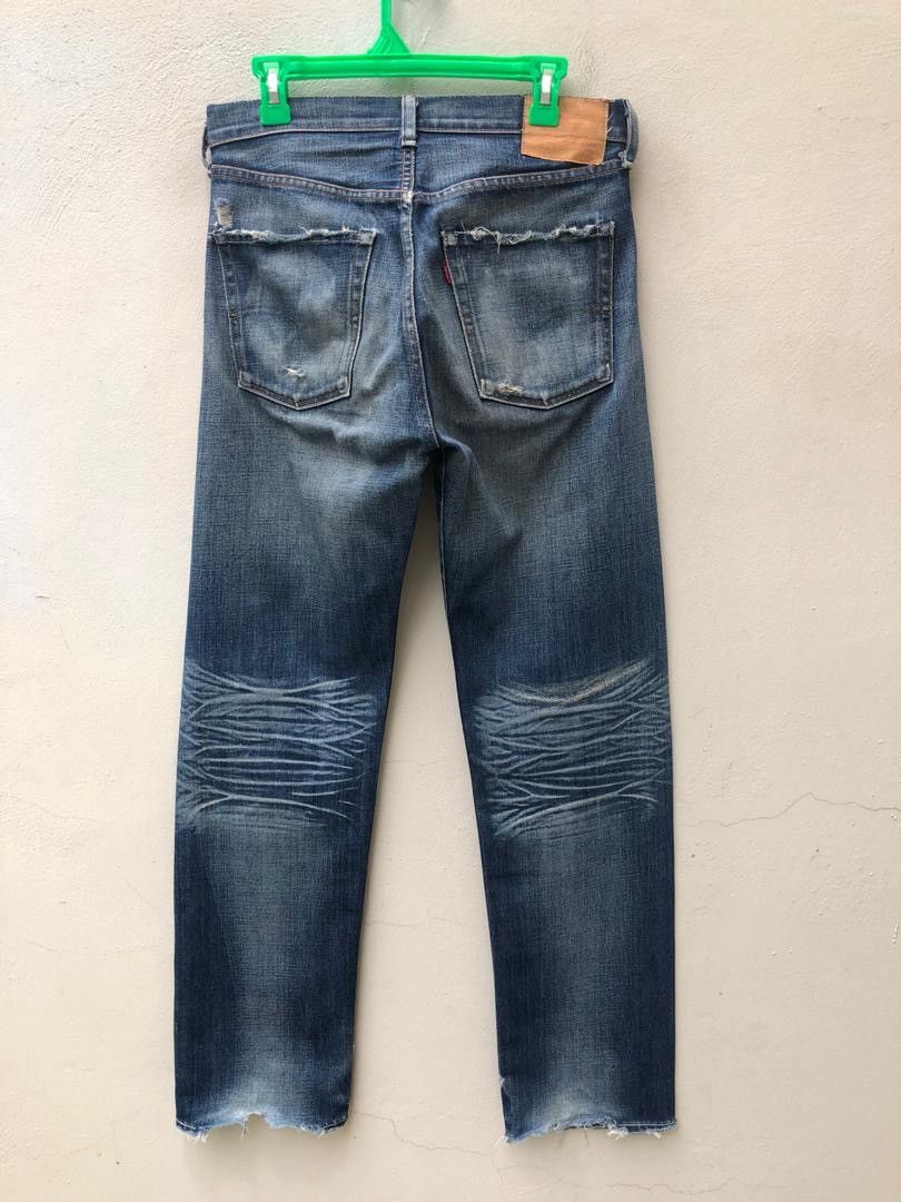 Japanese Brand × LVC × Vintage 2005 Levi’s LVC Japan Rips Distressed Selvedge Denim Size US 31 - 12 Thumbnail
