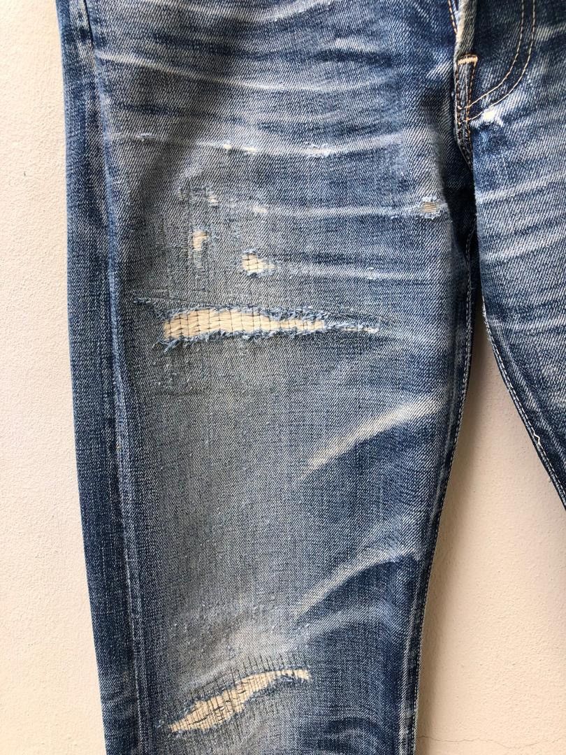 Japanese Brand × LVC × Vintage 2005 Levi’s LVC Japan Rips Distressed Selvedge Denim Size US 31 - 6 Thumbnail