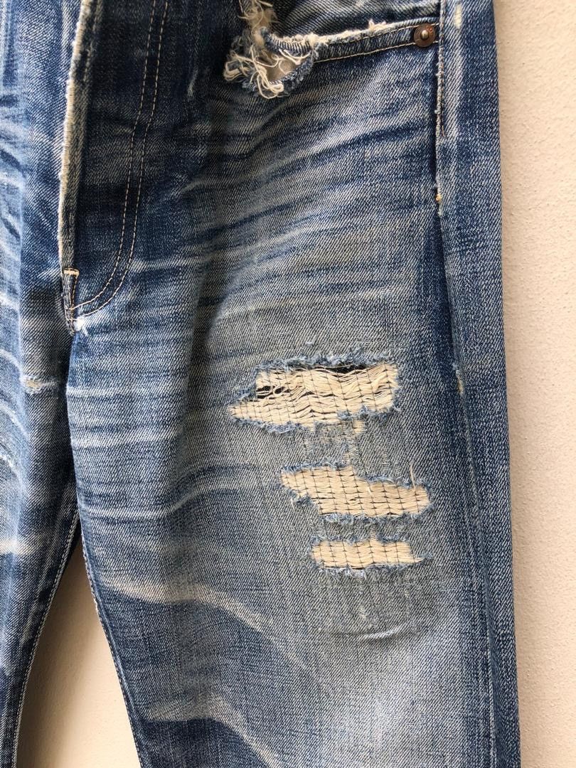 Japanese Brand × LVC × Vintage 2005 Levi’s LVC Japan Rips Distressed Selvedge Denim Size US 31 - 9 Thumbnail