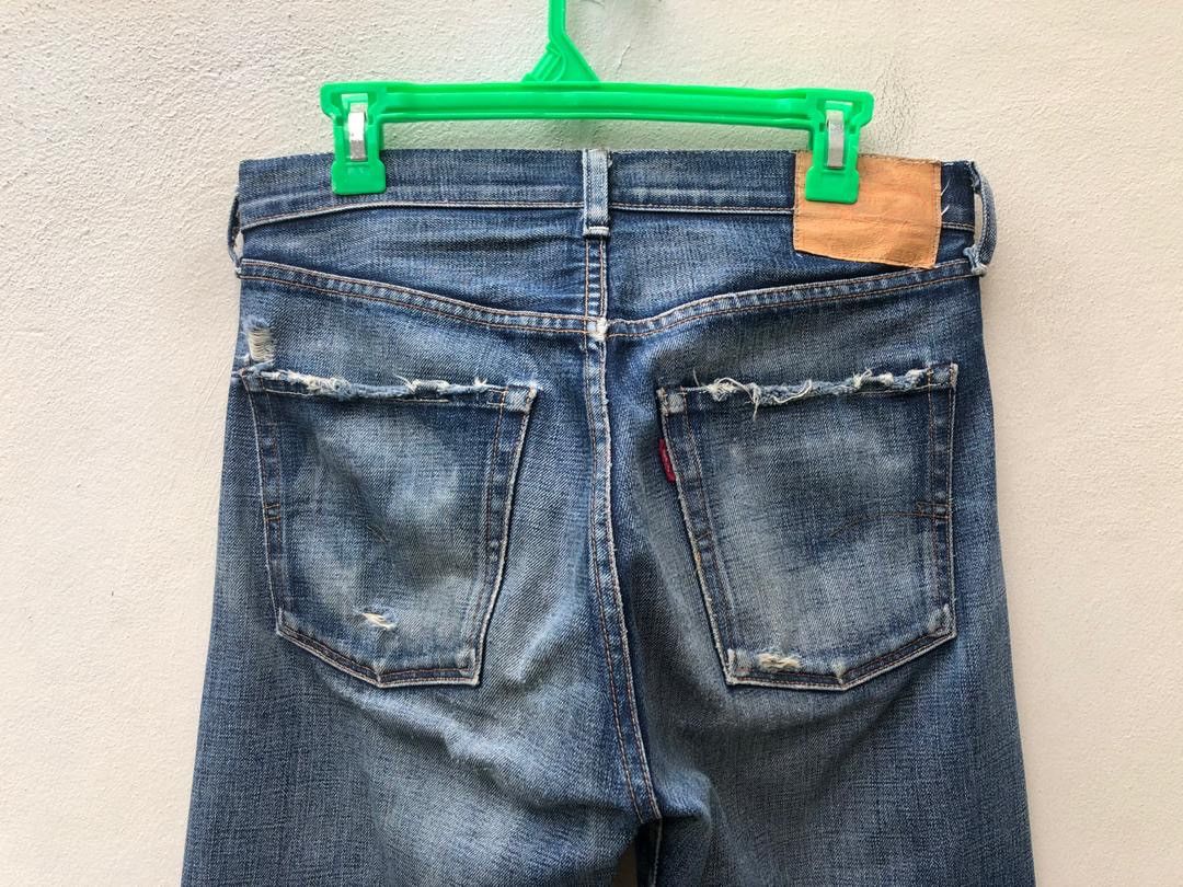 Japanese Brand × LVC × Vintage 2005 Levi’s LVC Japan Rips Distressed Selvedge Denim Size US 31 - 13 Thumbnail