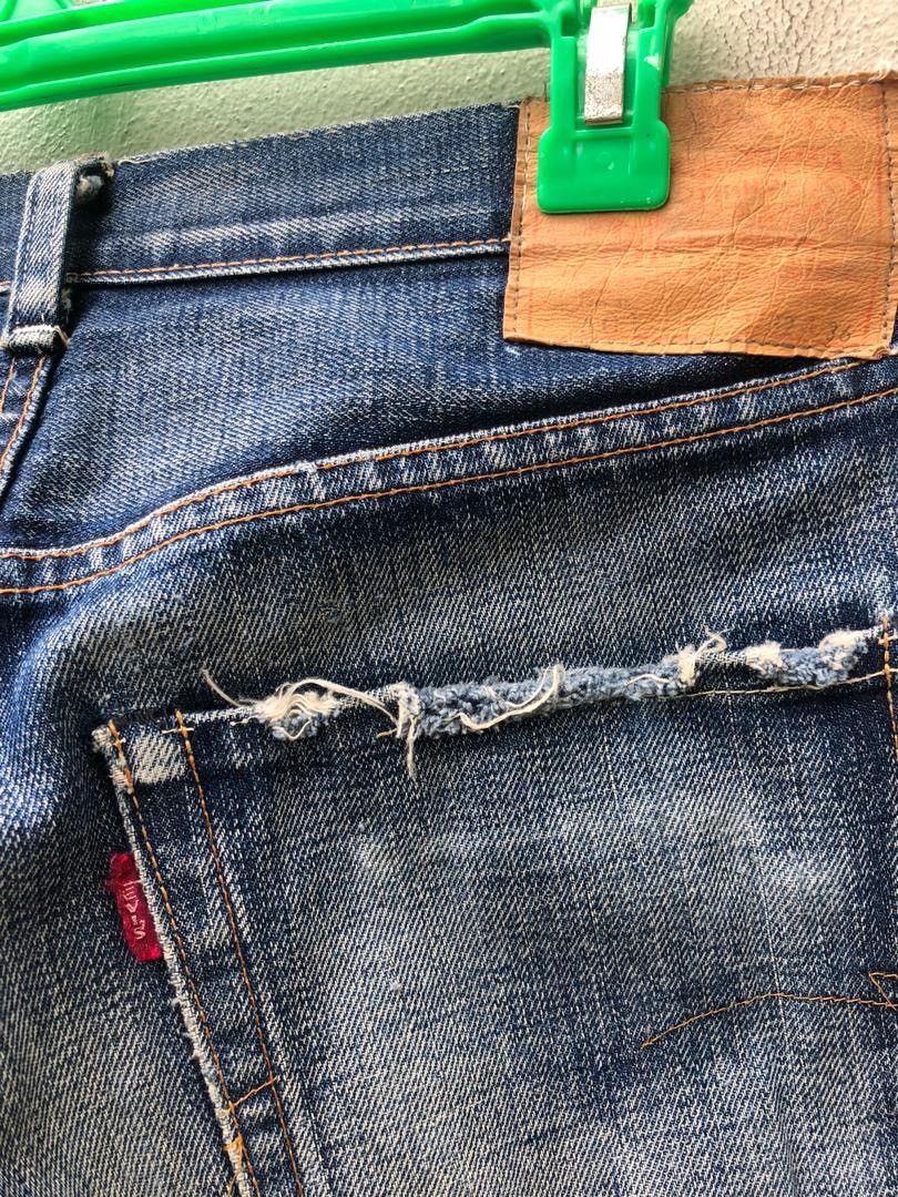 Japanese Brand × LVC × Vintage 2005 Levi’s LVC Japan Rips Distressed Selvedge Denim Size US 31 - 22 Thumbnail