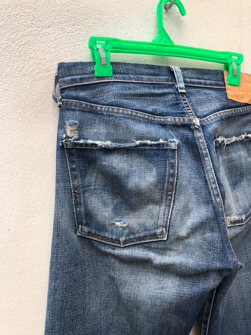 Japanese Brand × LVC × Vintage 2005 Levi’s LVC Japan Rips Distressed Selvedge Denim Size US 31 - 14 Thumbnail