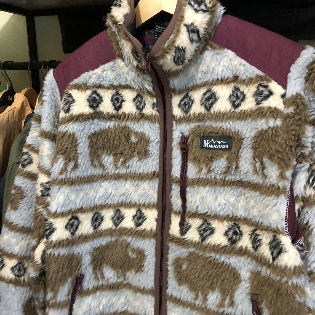 Manastash Archive Manastash Gorilla Buffalo Patern Fleece Jacket Size US M / EU 48-50 / 2 - 2 Thumbnail