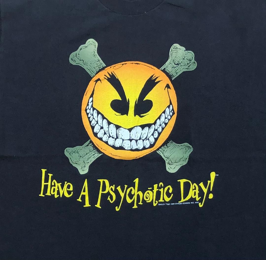 Band Tees × Hanes × Vintage vintage tee A36 Have A Psychotic Day Size US XL / EU 56 / 4 - 2 Thumbnail