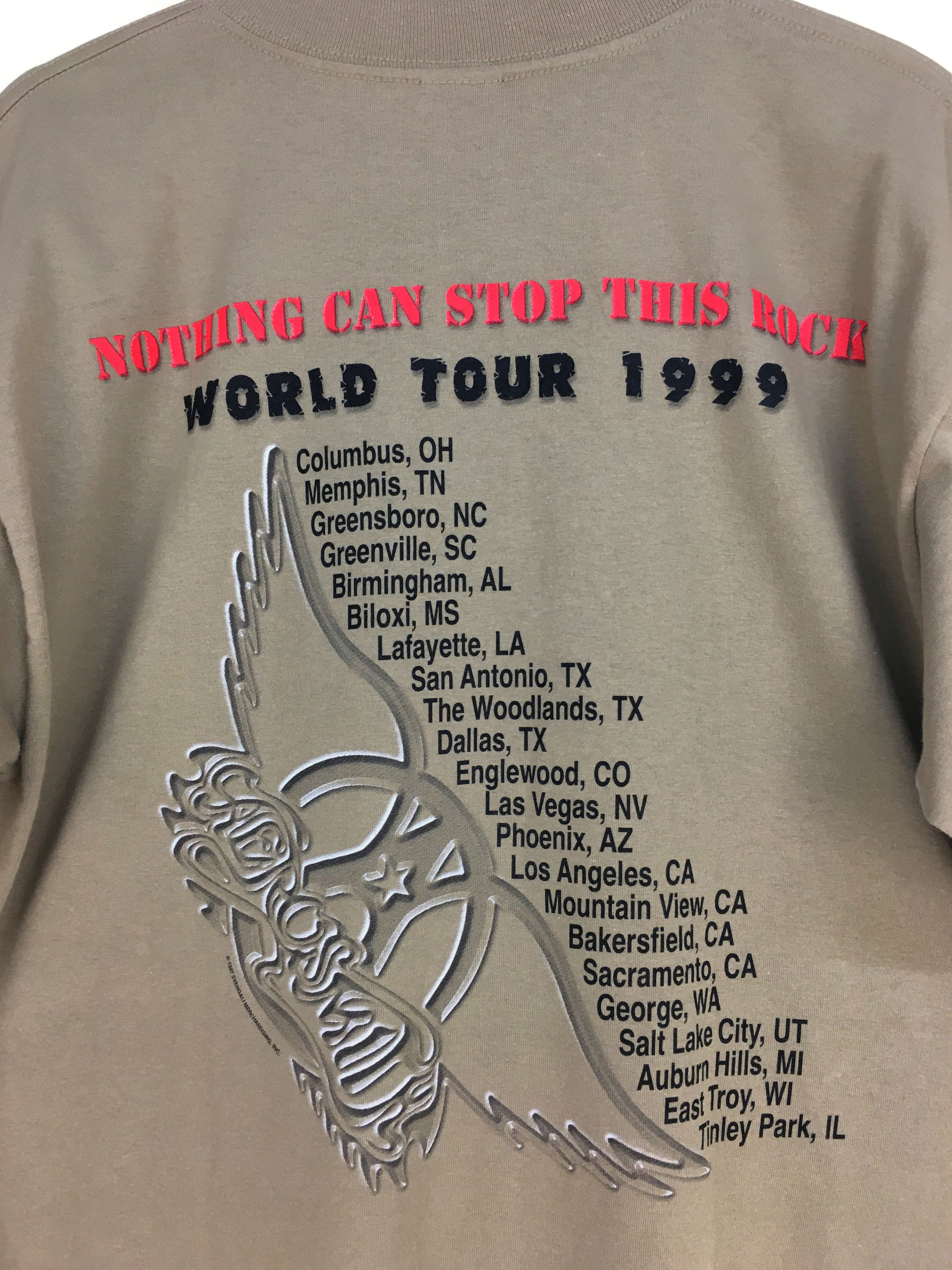 Aerosmith Vintage 90s AEROSMITH World Tour 1999 Band Shirt Size US L / EU 52-54 / 3 - 6 Thumbnail