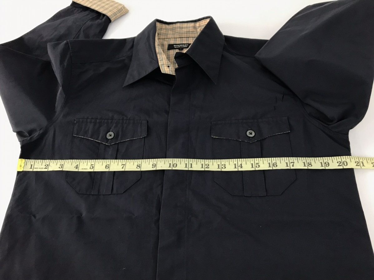 Burberry Black Label Nova Check Monogram Button Up R363j