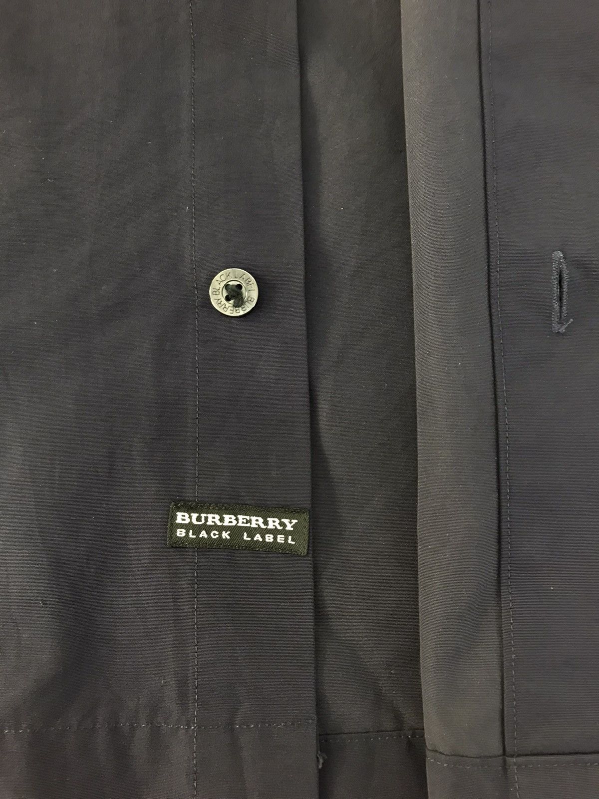 Burberry Black Label Nova Check Monogram Button Up R363j