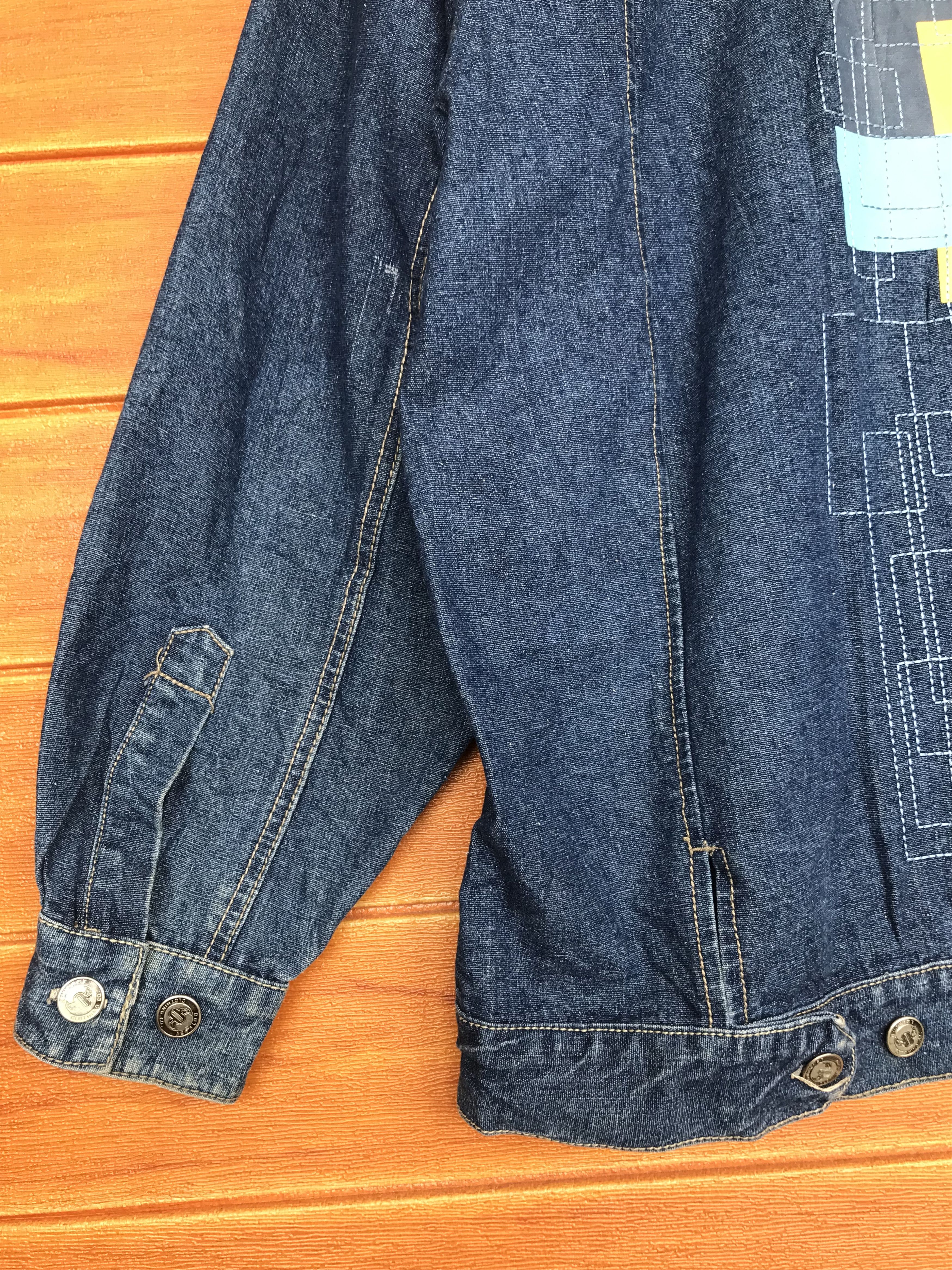 Outkast Baggy Jeans Outkash Embroidered Work Denim Jacket Y2k Size US XL / EU 56 / 4 - 15 Thumbnail