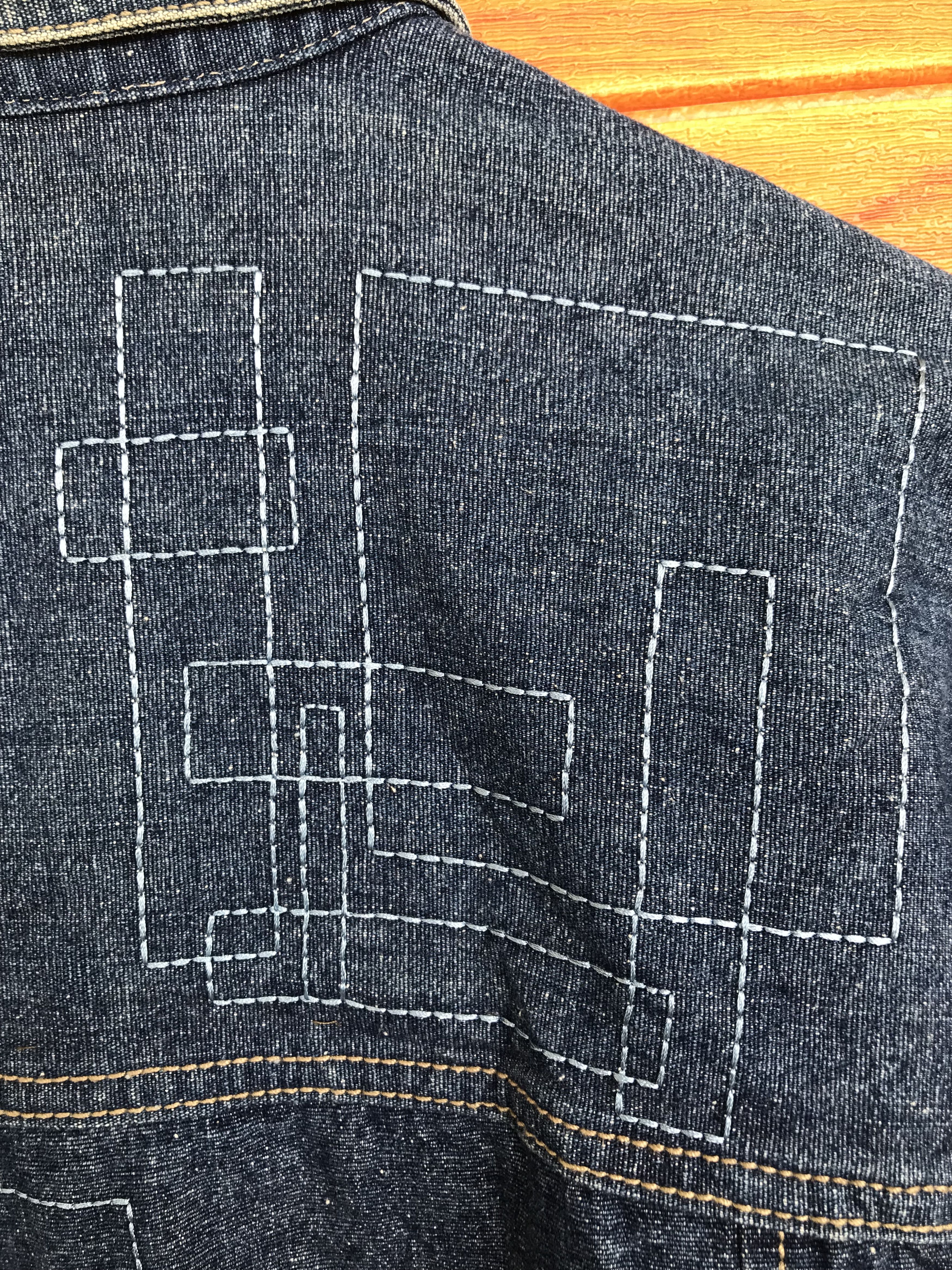 Outkast Baggy Jeans Outkash Embroidered Work Denim Jacket Y2k Size US XL / EU 56 / 4 - 19 Thumbnail