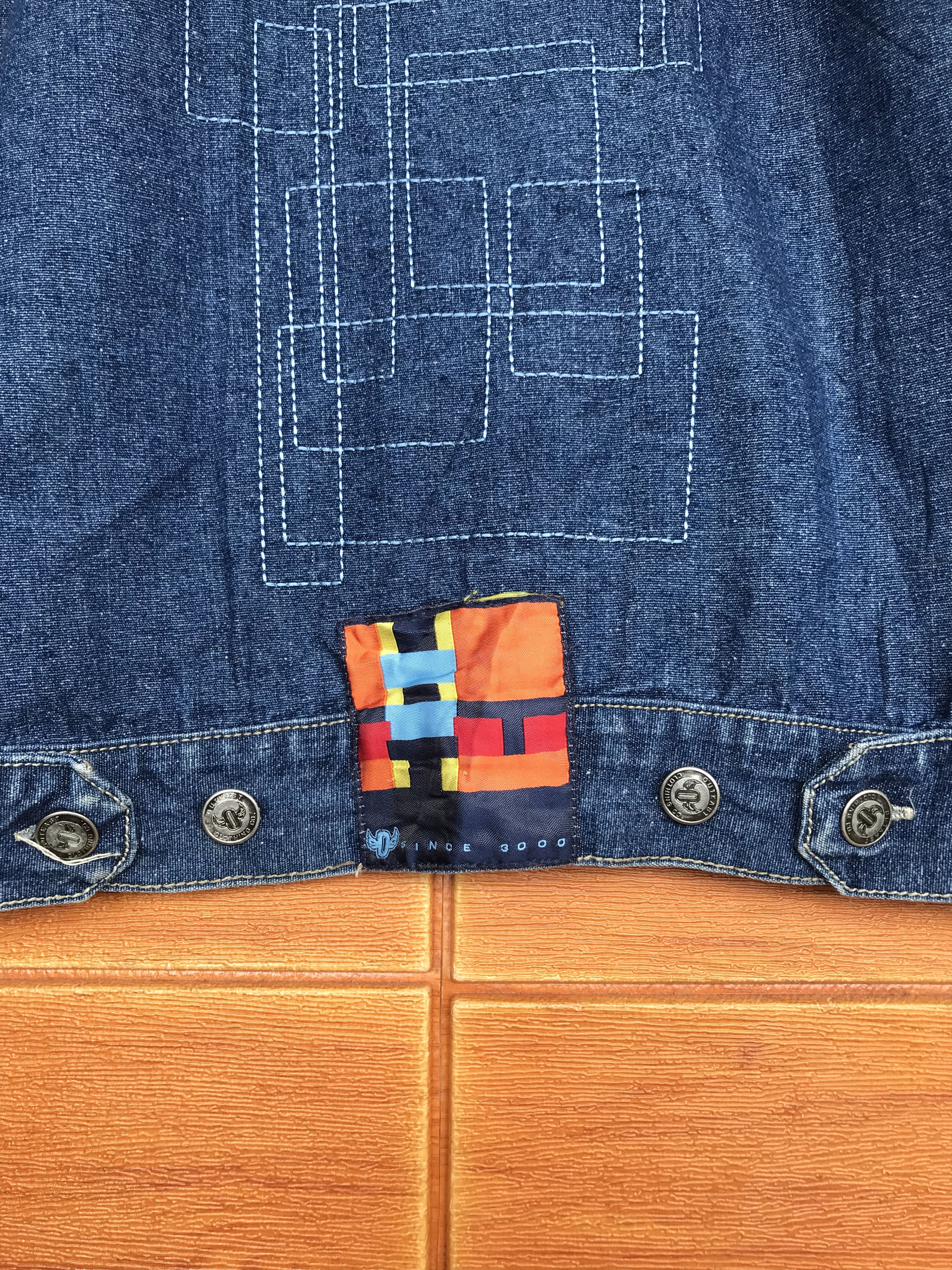 Outkast Baggy Jeans Outkash Embroidered Work Denim Jacket Y2k Size US XL / EU 56 / 4 - 13 Thumbnail