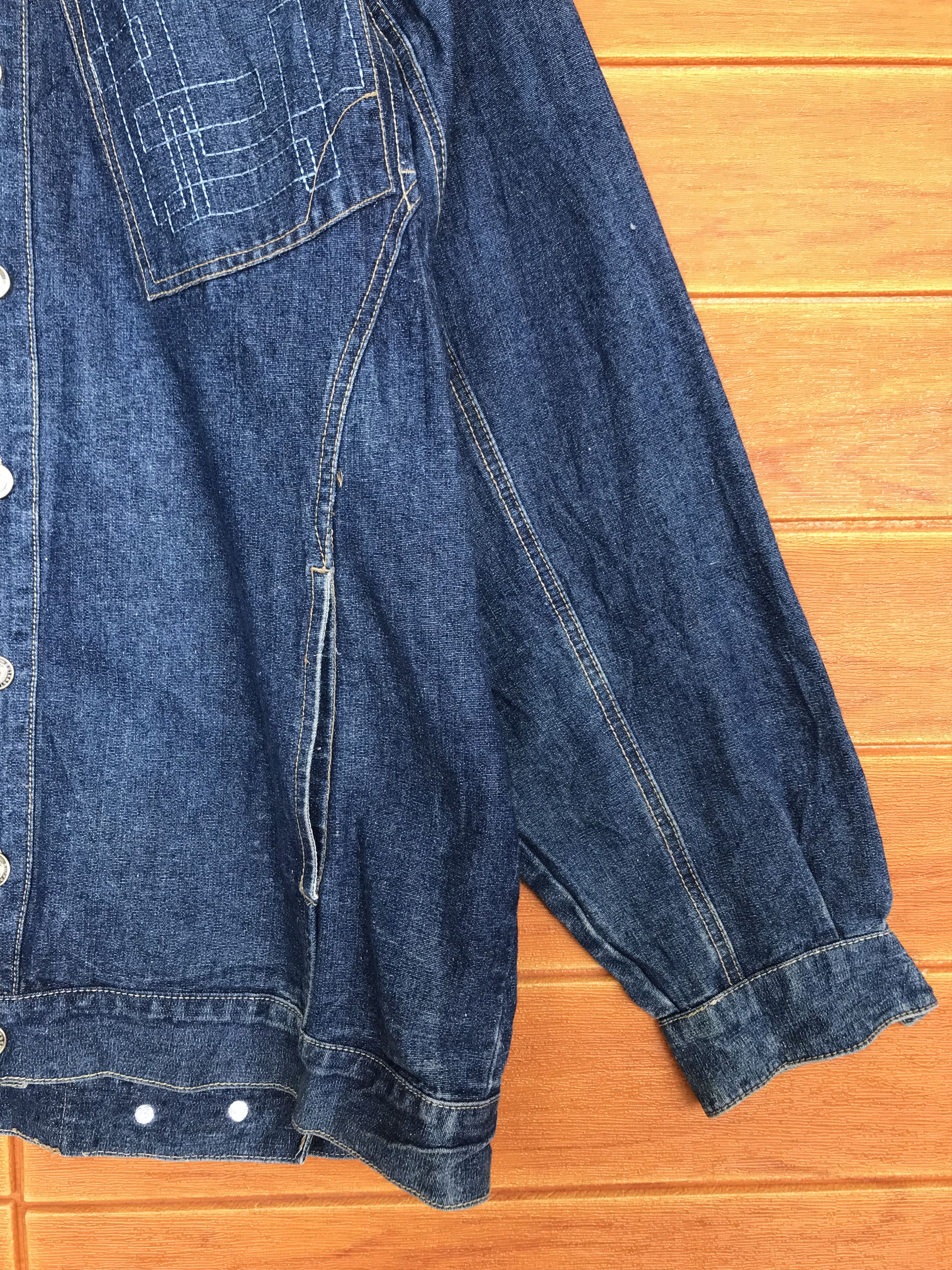 Outkast Baggy Jeans Outkash Embroidered Work Denim Jacket Y2k Size US XL / EU 56 / 4 - 7 Thumbnail