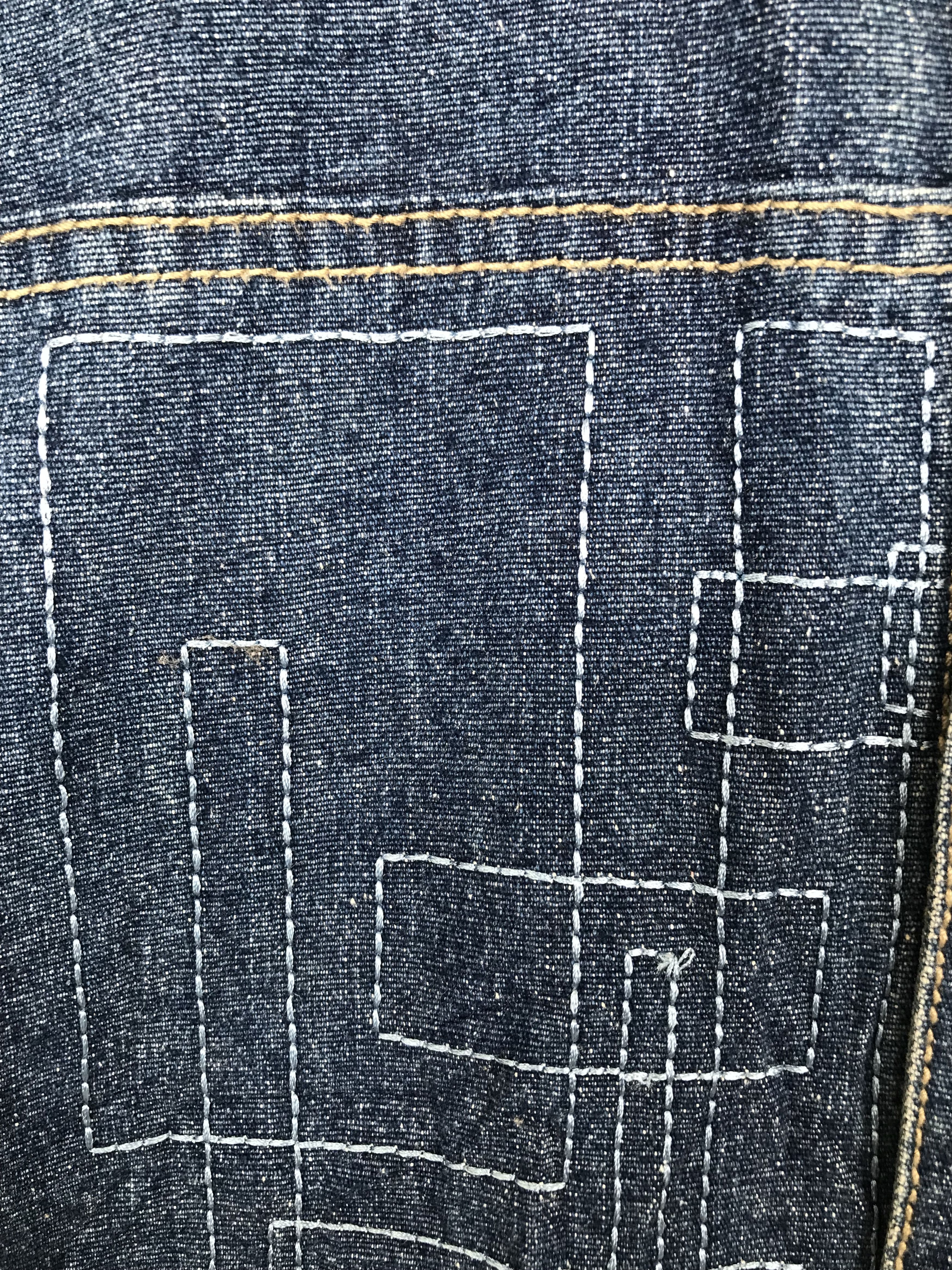 Outkast Baggy Jeans Outkash Embroidered Work Denim Jacket Y2k Size US XL / EU 56 / 4 - 10 Thumbnail