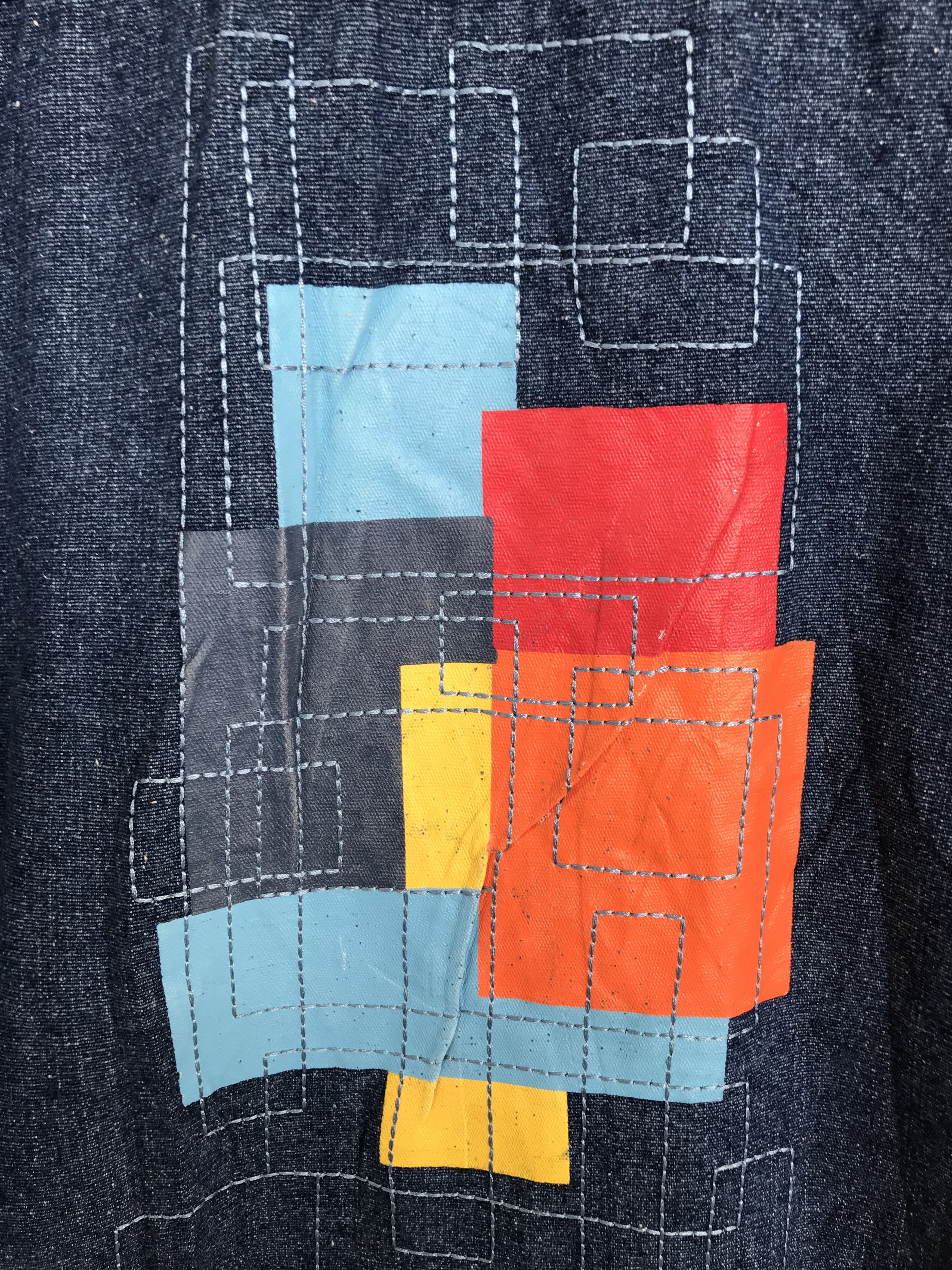Outkast Baggy Jeans Outkash Embroidered Work Denim Jacket Y2k Size US XL / EU 56 / 4 - 18 Thumbnail