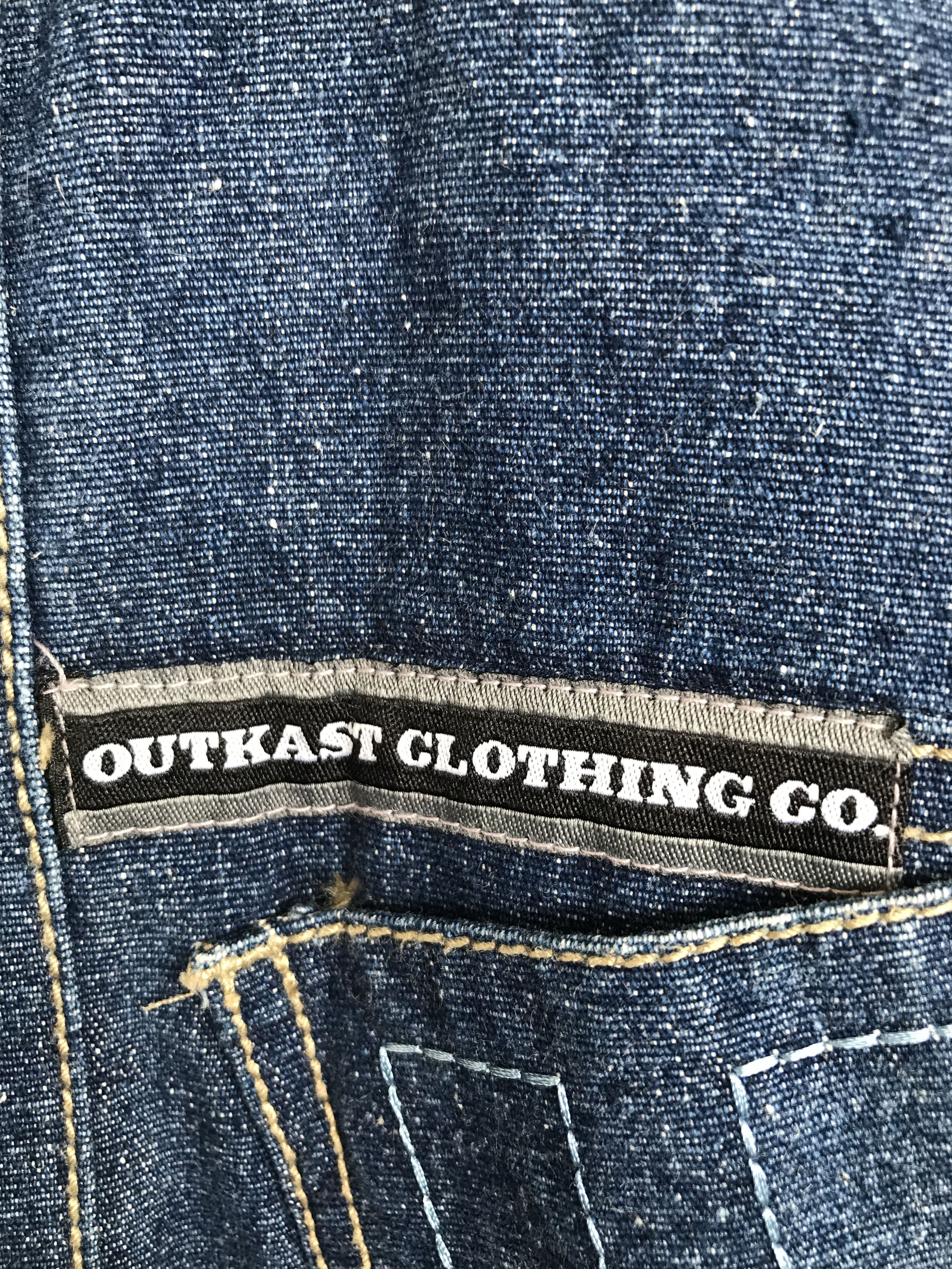 Outkast Baggy Jeans Outkash Embroidered Work Denim Jacket Y2k Size US XL / EU 56 / 4 - 9 Thumbnail