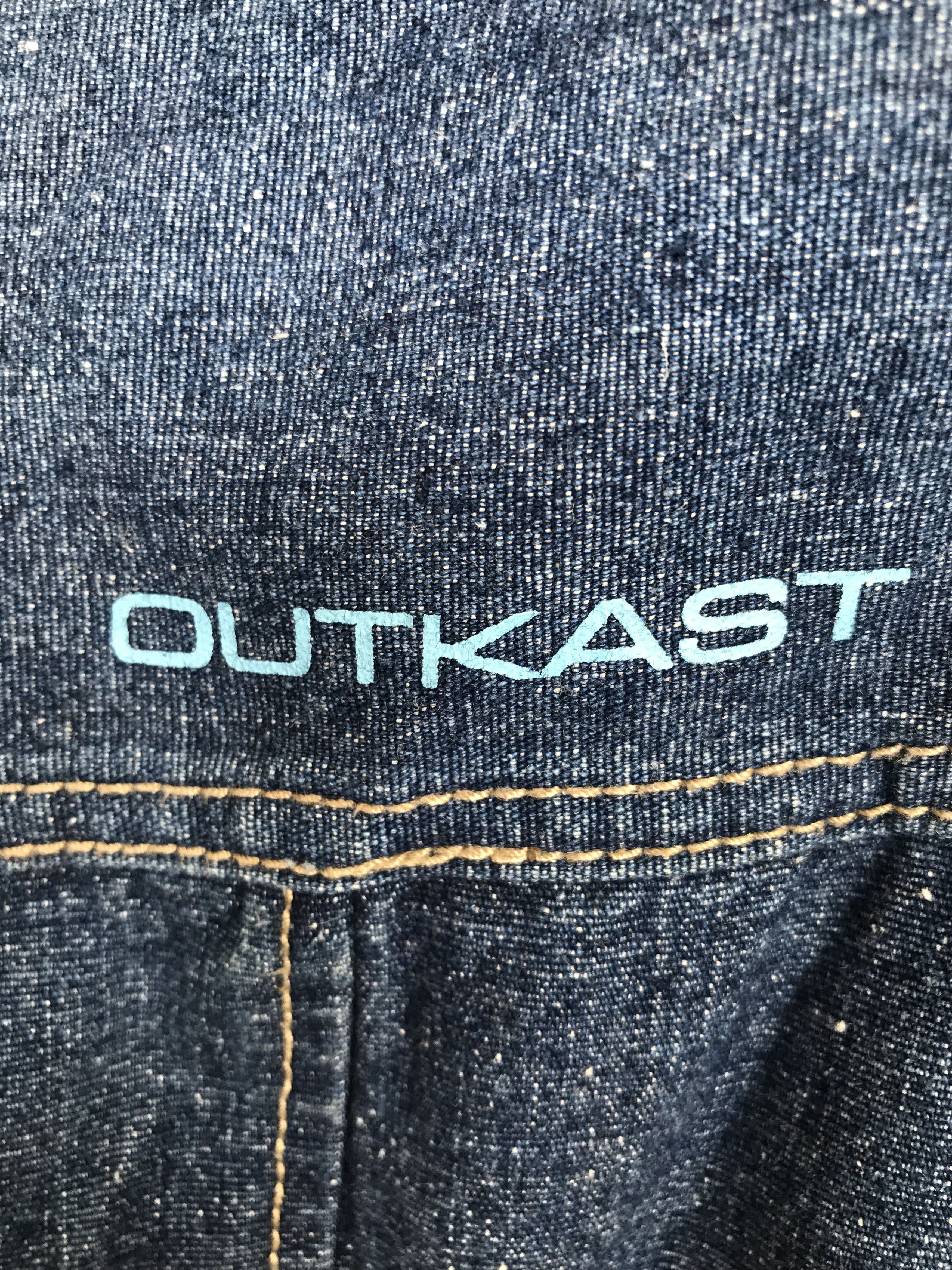 Outkast Baggy Jeans Outkash Embroidered Work Denim Jacket Y2k Size US XL / EU 56 / 4 - 17 Thumbnail