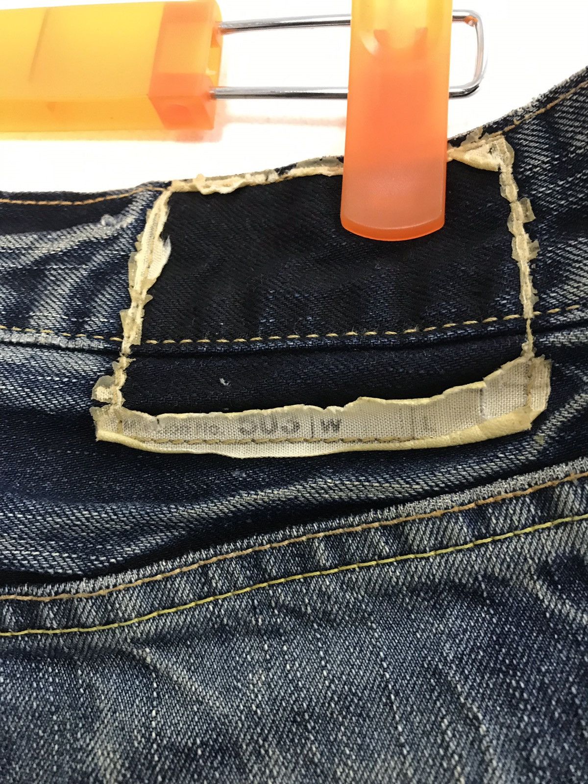 Edwin × Japanese Brand Vintage Edwin Denim Jeans Lightning Distressed Design Size US 31 - 14 Thumbnail