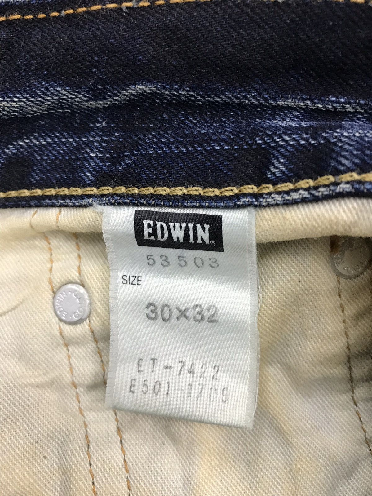 Edwin × Japanese Brand Vintage Edwin Denim Jeans Lightning Distressed Design Size US 31 - 15 Thumbnail