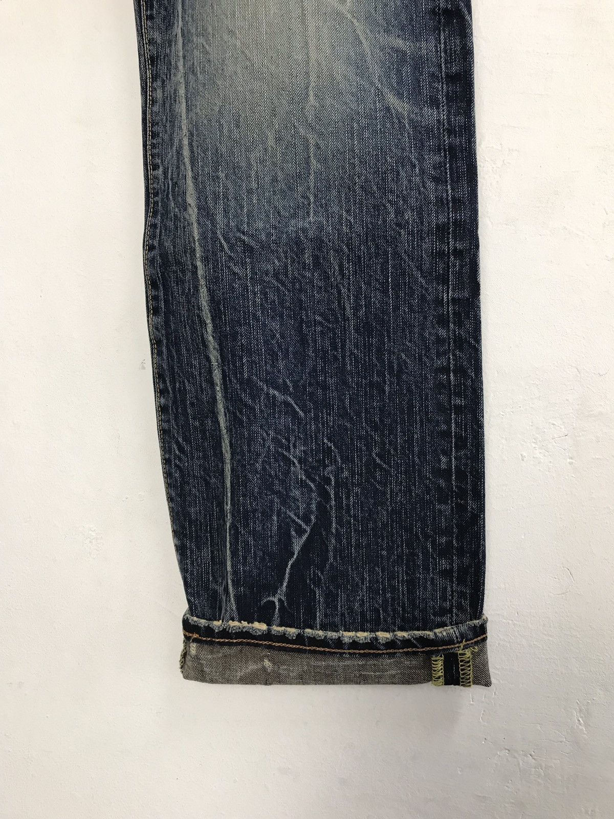 Edwin × Japanese Brand Vintage Edwin Denim Jeans Lightning Distressed Design Size US 31 - 5 Thumbnail