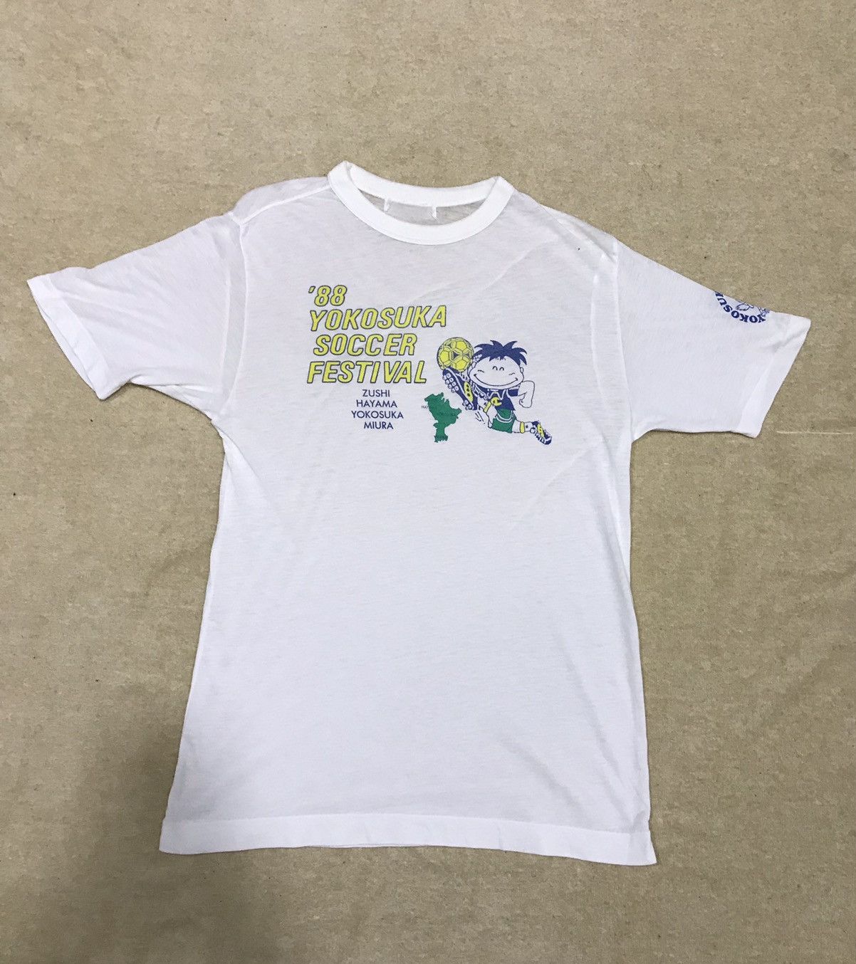 Japanese Brand Vintage 88 Yokosuka soccer festival t shirt Size US S / EU 44-46 / 1 - 1 Thumbnail