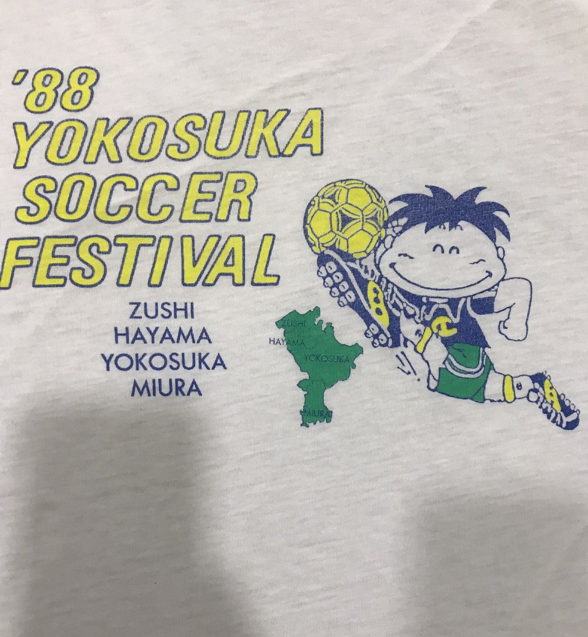 Japanese Brand Vintage 88 Yokosuka soccer festival t shirt Size US S / EU 44-46 / 1 - 3 Thumbnail