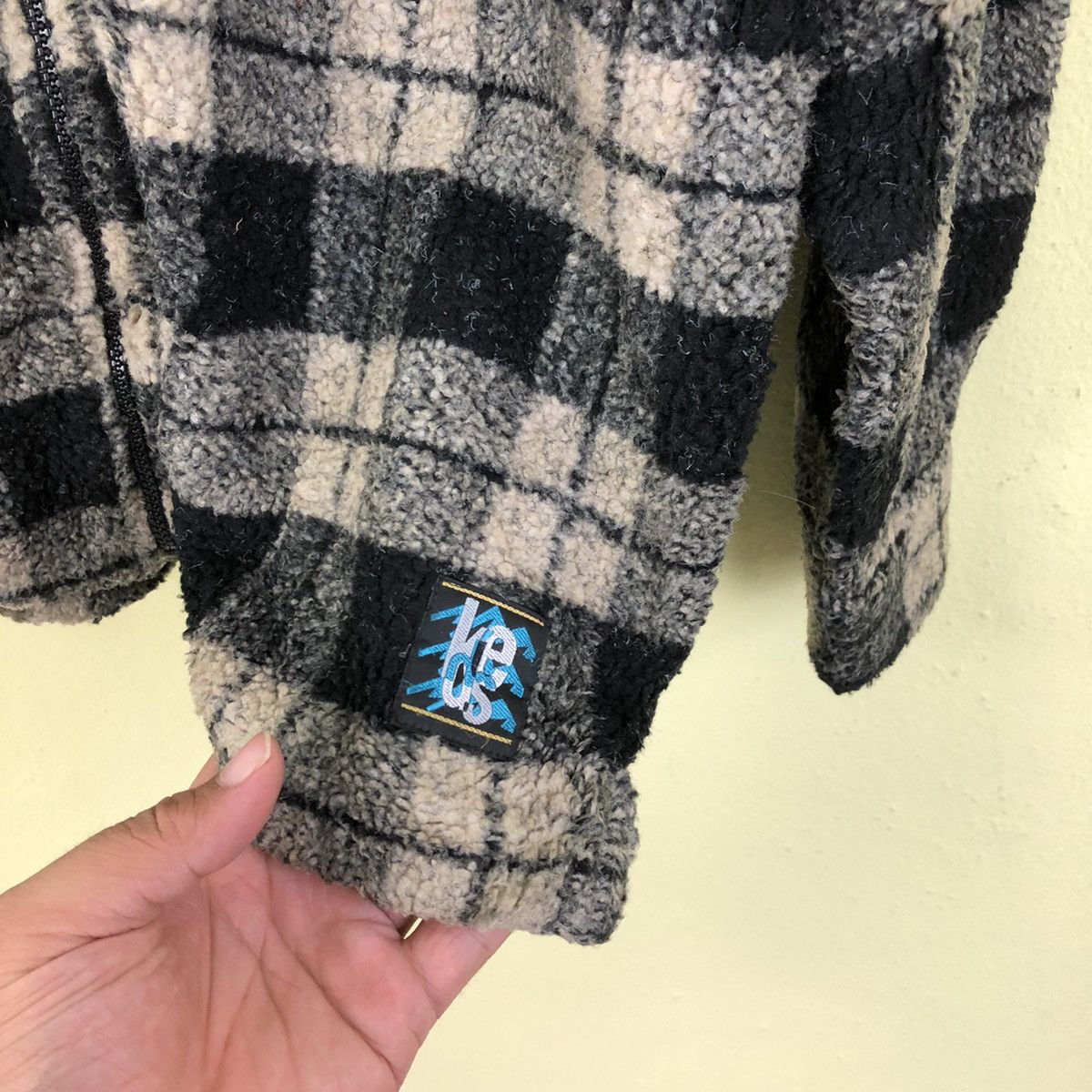 Japanese Brand Fleece Jacket Keds Zipper Jacket Tartan Design Size US L / EU 52-54 / 3 - 3 Thumbnail